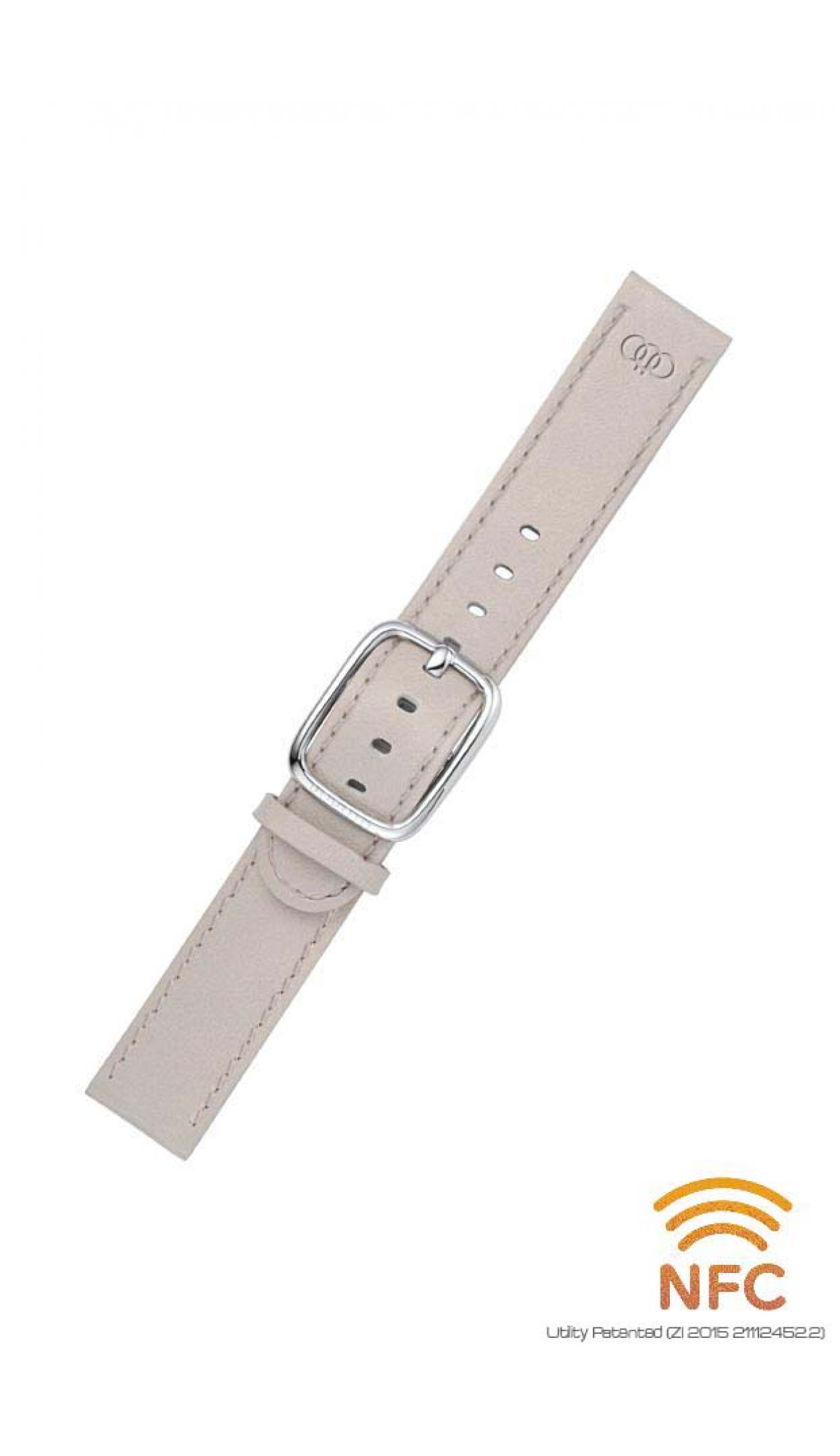 NFC Grey Leather Strap